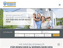 Tablet Screenshot of biesenbach-immobilien.de